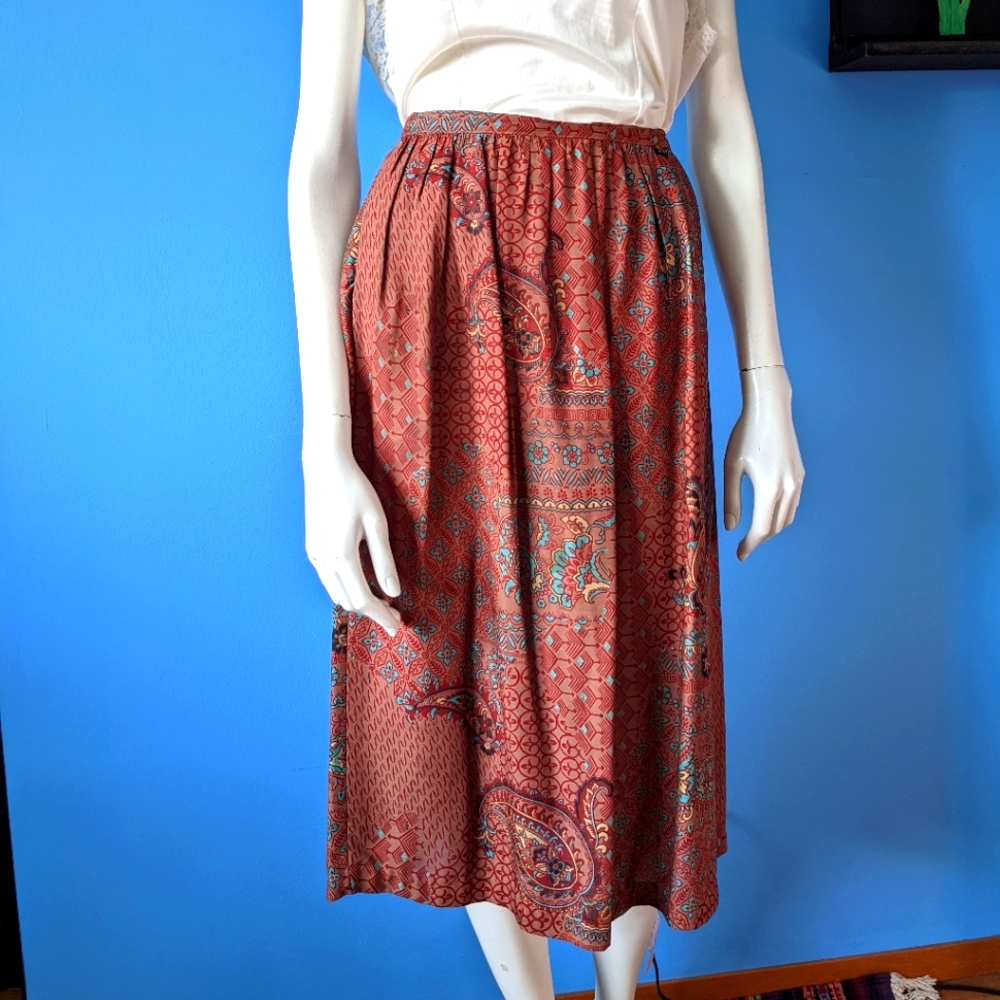 Lanz vintage 70s midi skirt